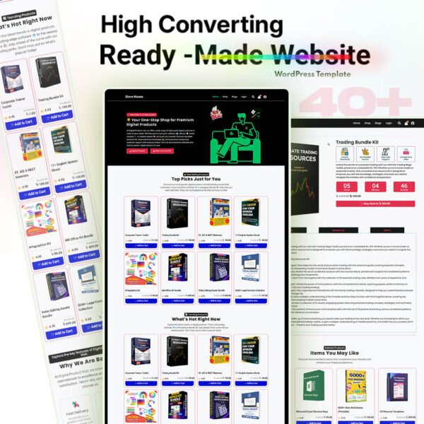 digital product website