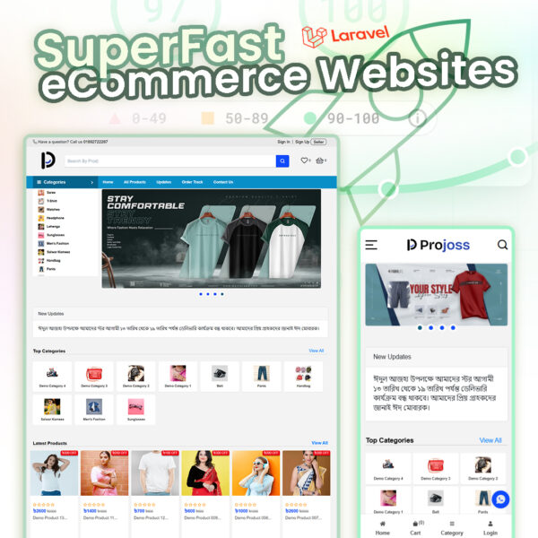 Fast Complete Laravel eCommerce Website Source Code